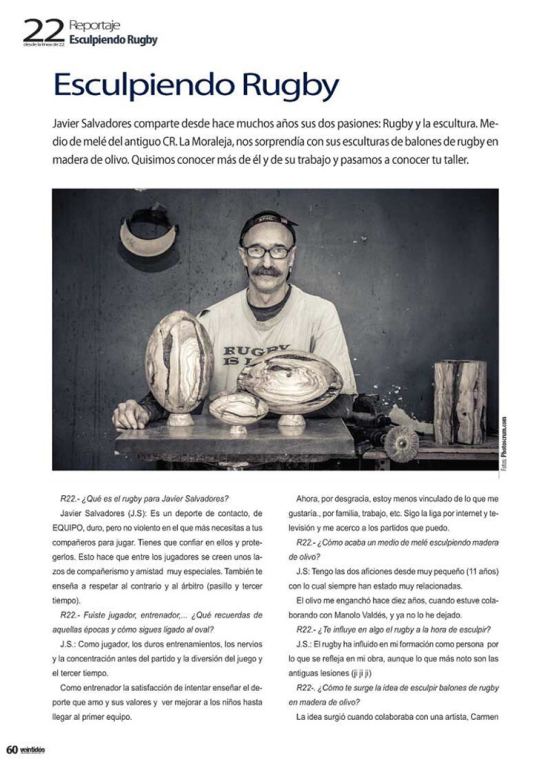 Recorte de prensa sobre Javier Salvadores